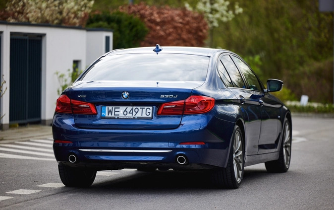 BMW Seria 5 cena 153750 przebieg: 161272, rok produkcji 2017 z Warszawa małe 704